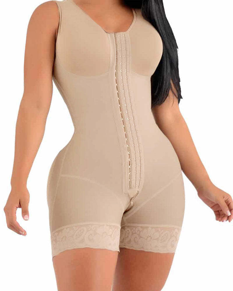 Fajas Colombianas Shapewear for Women Tummy Control Post Surgery Full Body Shaper Butt Lifter with Zipper Crotch - Image 3
